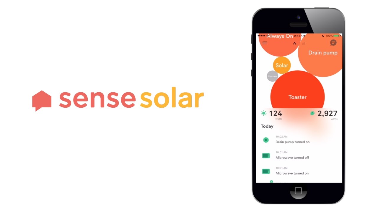 Sense solar monitor and app
